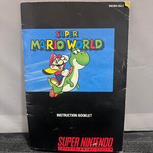 Super Mario World Instruction Booklet Super Nintendo Booklet Only